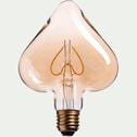 Ampoule décorative LED D15,8cm culot E27-COEUR