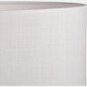 Abat-jour cylindrique en coton D40cm - blanc capelan-MISTRAL