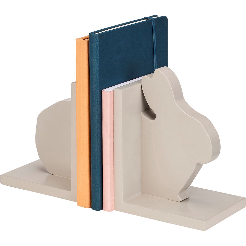 Presse Livre Forme Lapin Beige Alpilles Bibli Decoration A Poser Enfant Alinea