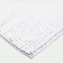 Tapis de bain rectangulaire antidérapant - blanc ventoux 50x80cm-PICUS