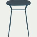Table de repas jardin rectangulaire en acier - bleu figuerolles (2 places)-RICARDO