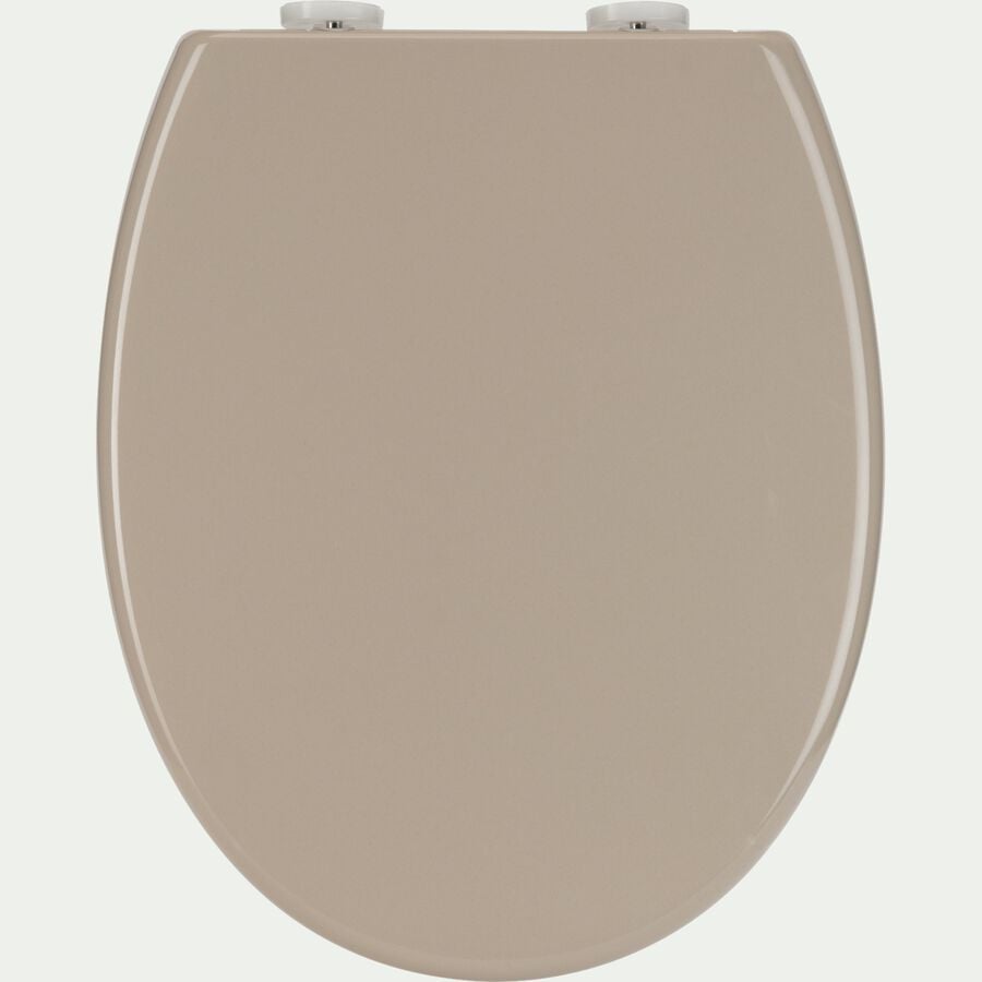 Abattant wc thermodur en plastique - beige-NILO