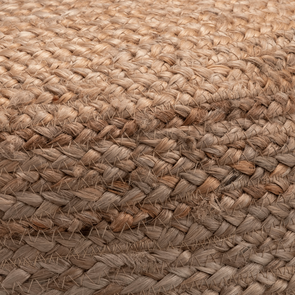 Pouf en jute 50x50x40cm NAÏA coussins de sol et poufs alinea