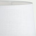 Abat-jour en coton D18cm - blanc capelan-MISTRAL
