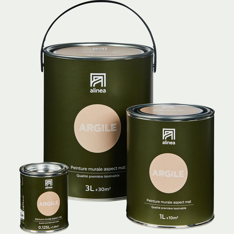 Peinture acrylique mate multi supports 1L rose argile Peinture acrylique mate multi supports 1L rose argile