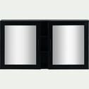 Miroirs rectangulaires double de salle de bain en bois de cèdre - L110cm-VALLAURIS