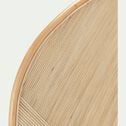 Tête de lit ronde en rotin - bois clair 135x170-MARIETTA
