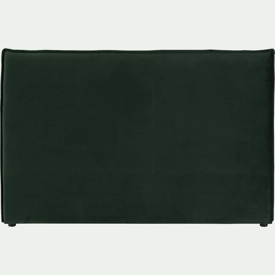 Tête de lit rectangulaire en velours L175cm - vert cèdre-AELIS