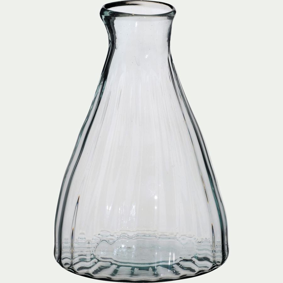 Vase en verre D19xH29 cm - transparent-PIEVE