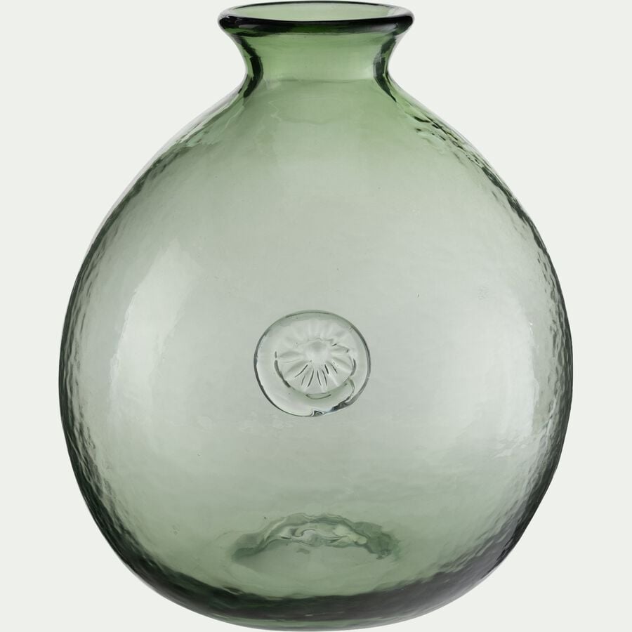 Vase boule en verre H25cm - transparent-BIANDEL