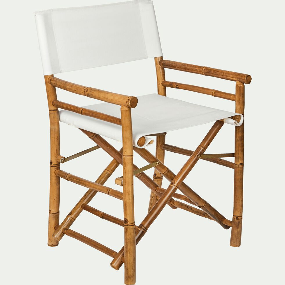 Chaise  de jardin avec accoudoirs r gisseur en bambou    Chaise  de jardin avec accoudoirs r gisseur en bambou