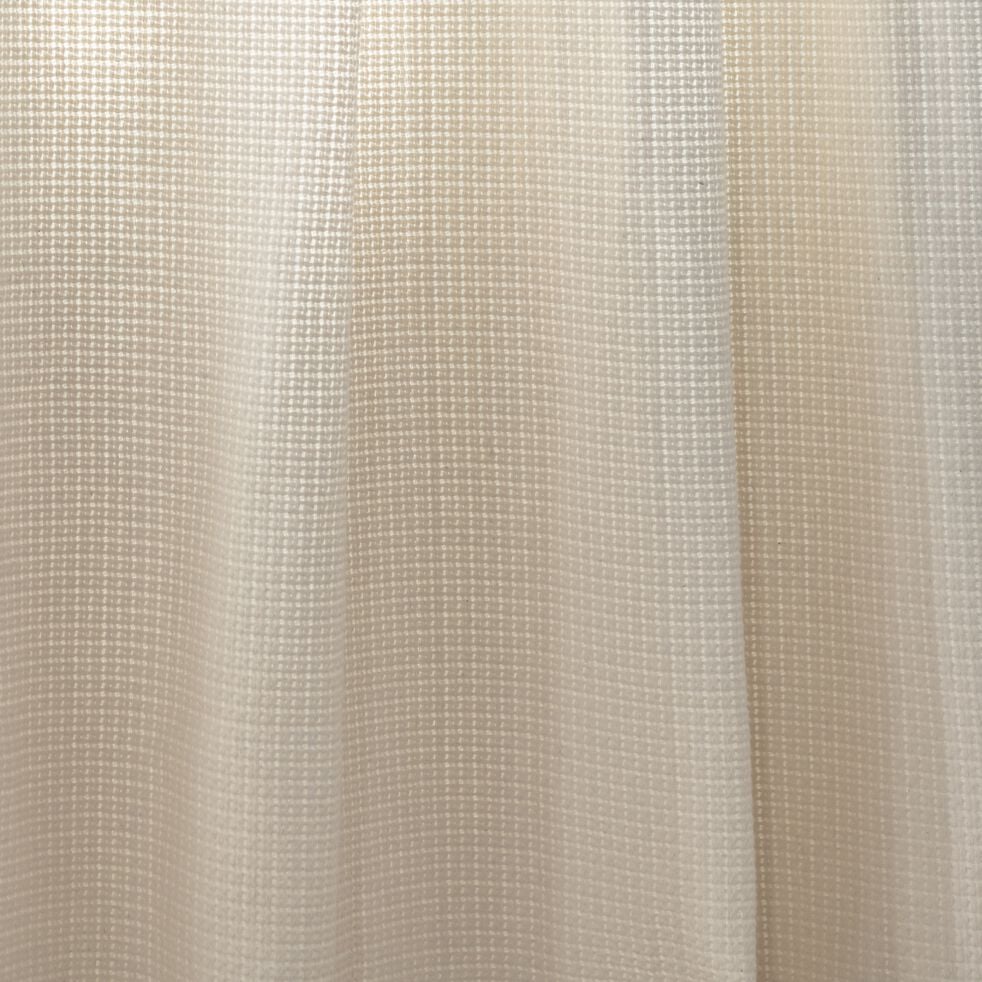Rideau à passant en polyester texturé 140x250cm - blanc écru-TRAMONTI