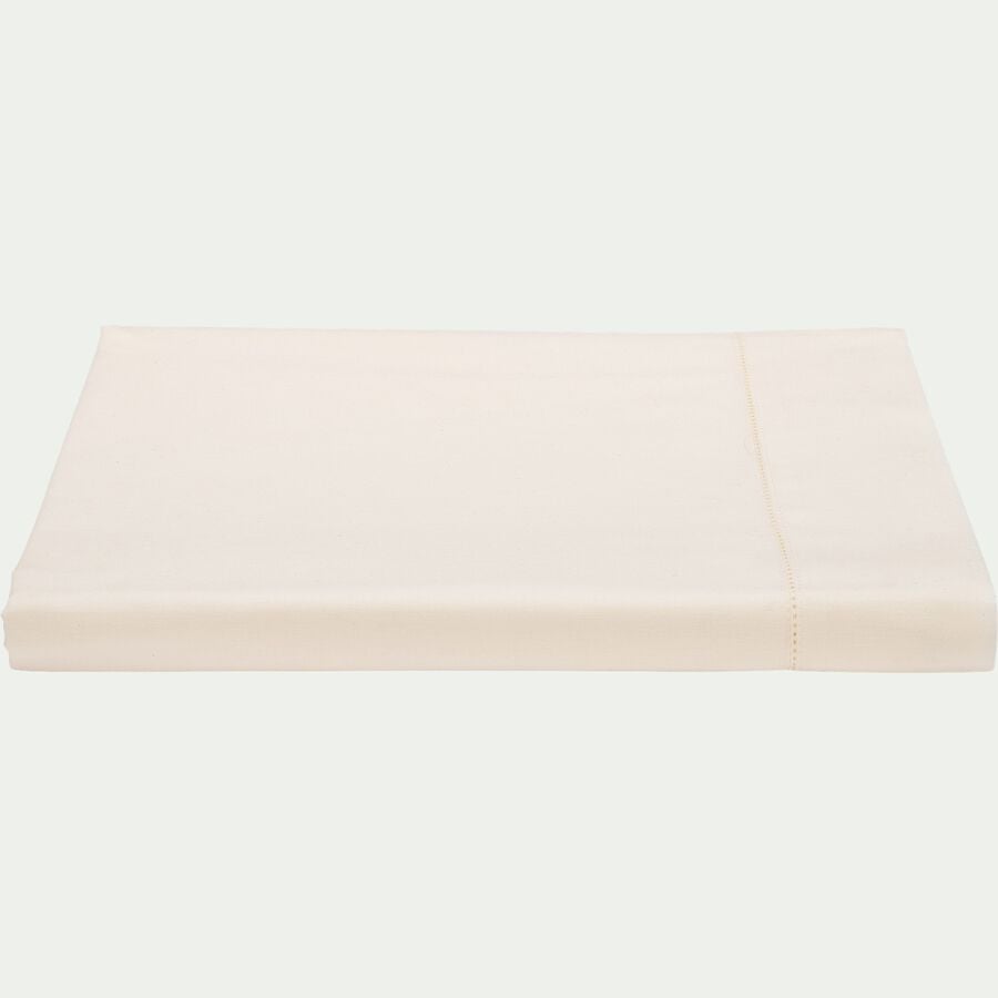 Drap plat en coton bio 270x300cm - blanc ventoux-ORGANICA