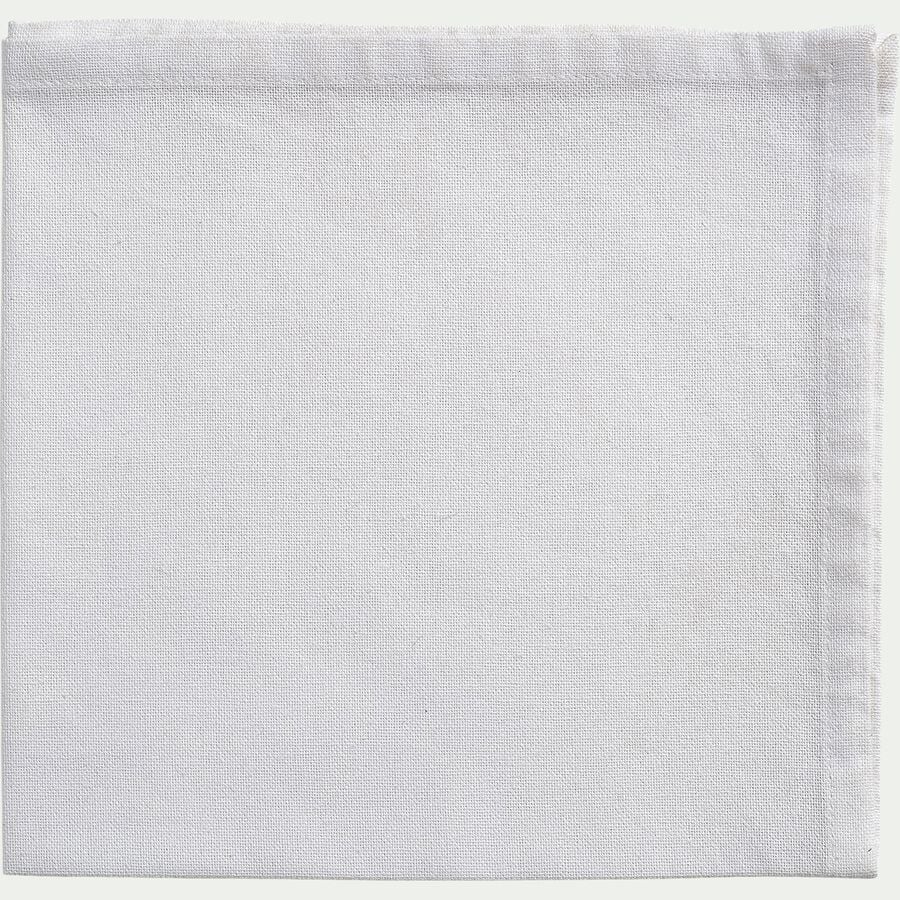 Lot de 4 serviettes de table en coton 41x41cm - blanc-ARUM