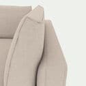Canapé d'angle 5 places gauche en tissu joint - beige alpilles-AUDES