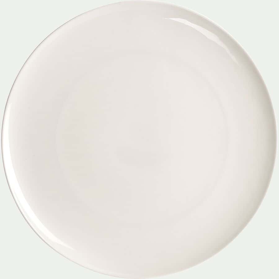 Assiette de présentation en porcelaine légère D30cm - blanc-SENANQUE