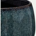 Cache-pot en céramique D19cm - bleu niolon-GIONA