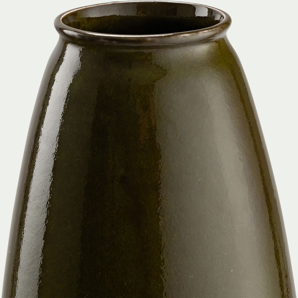 Vase en faïence D20xH41cm - vert-PUPI