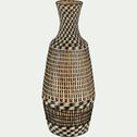 Vase bouteille en bambou - noir H55cm-MARIAMA