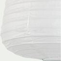 Suspension ovale en papier - blanc D27xH32cm-ALOU