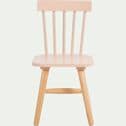 Chaise enfant en bois - rose sable-HELGA