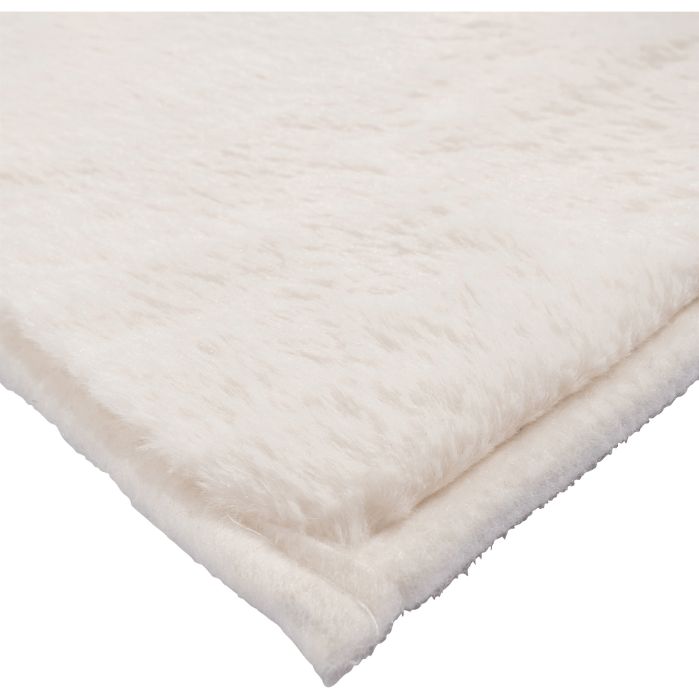 Robin Tapis Imitation Fourrure Blanc Ventoux 100x150cm