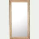 Miroir en bois de chêne strié - naturel 70x150cm-RAYA