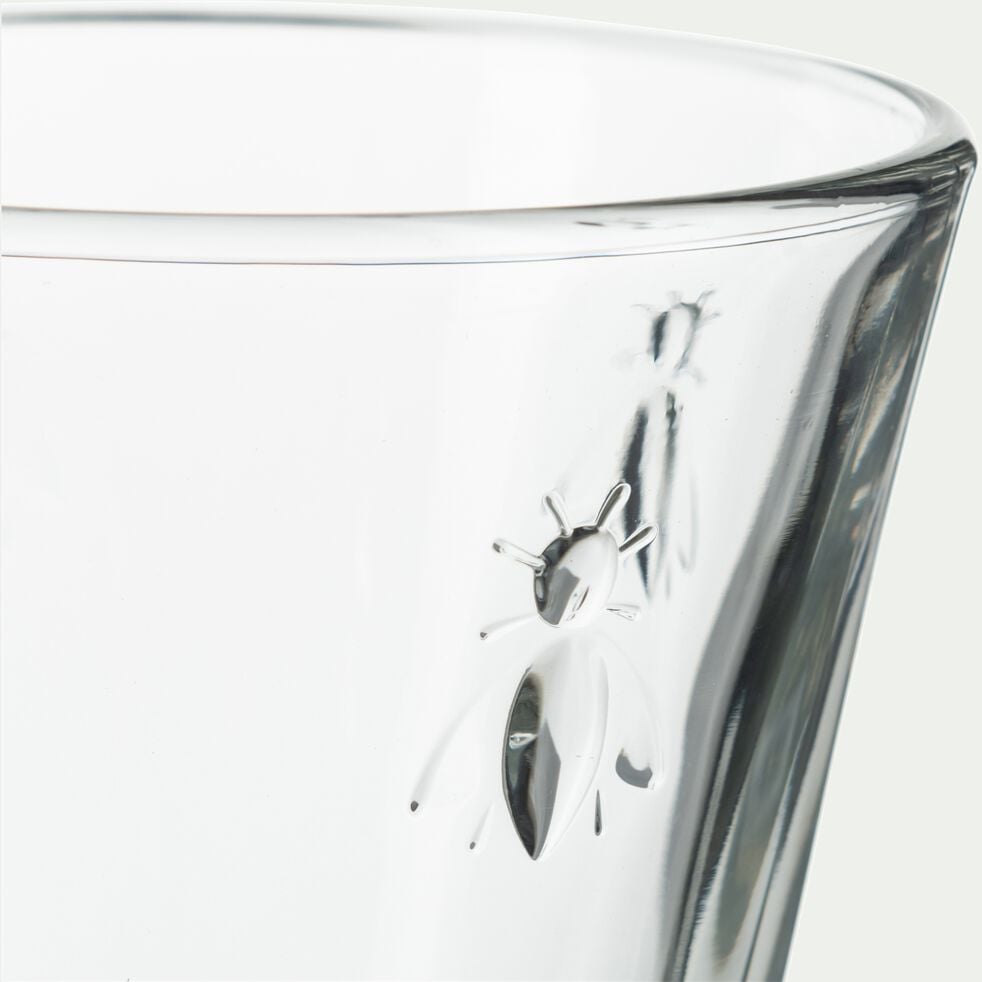 Gobelet en verre pressé 26cl - transparent-ABEILLE