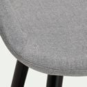 Chaise de bar en tissu avec accoudoirs H65,5cm - gris borie-JOYAU