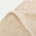Plaid à franges en coton - beige 180x230cm-OTRYS