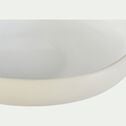 Assiette creuse en grès D20cm - blanc ventoux-KYMA
