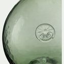 Vase boule en verre h19,50cm - vert-BIANDEL