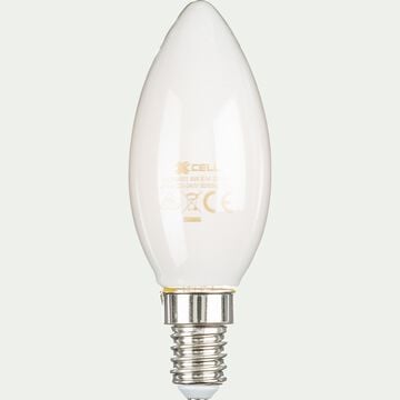 Ampoule LED à filament culot E14 blanc chaud - transparent-STANDARD