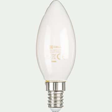 Ampoule LED à filament culot E14 blanc chaud - transparent-STANDARD