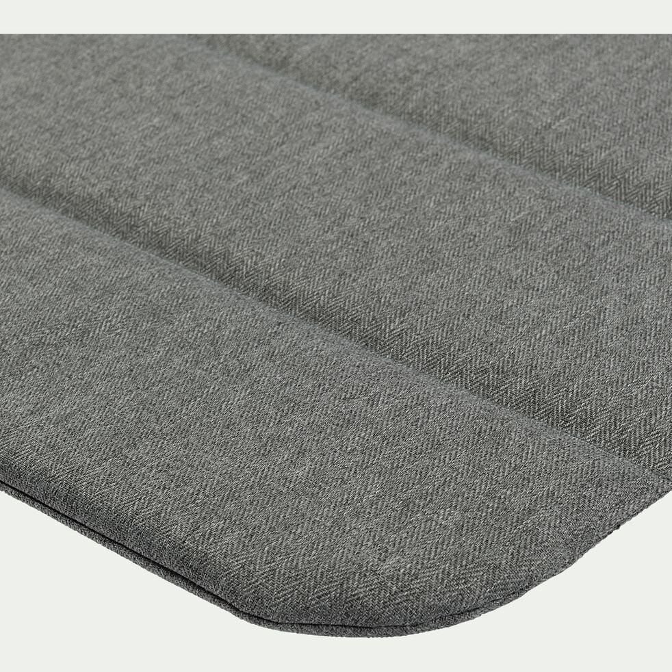 Galette de chaise indoor & outdoor en tissu déperlant - gris brorie-KIKO