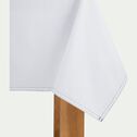 Nappe en coton blanc 145x250cm-VENASQUE