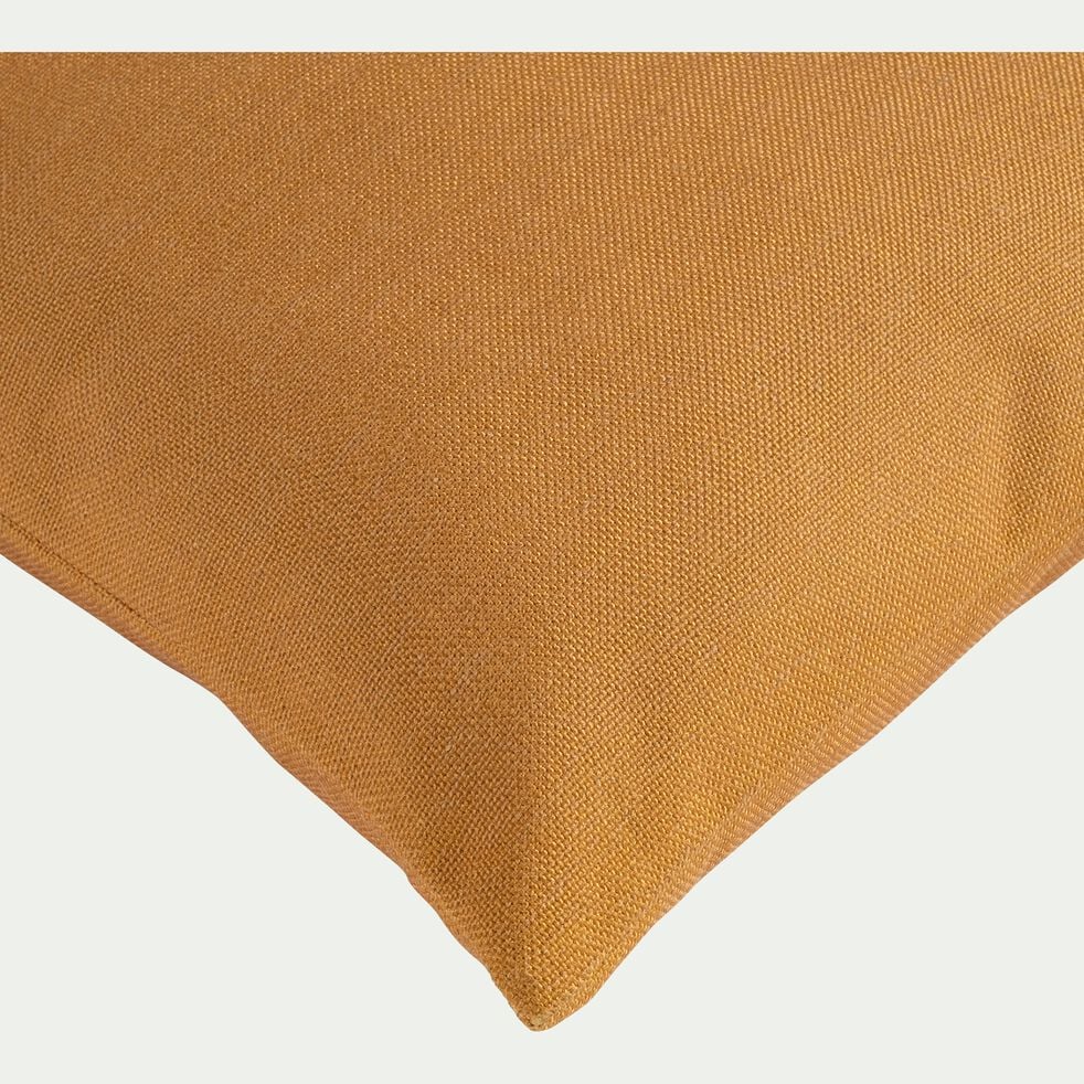 Coussin de jardin en tissu - jaune argan 45x45cm-DEMNATI