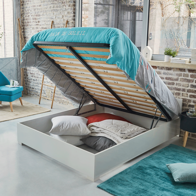 Lit coffre - rangement -160x200 140x200 | alinea