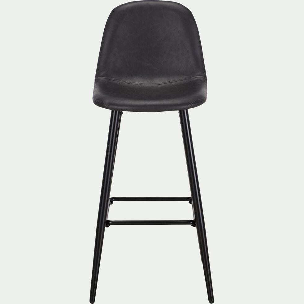 Chaise de bar - noir H75cm-LOANA