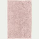 Tapis de bain chenille en polyester - rose rosa 50x80cm-PICUS