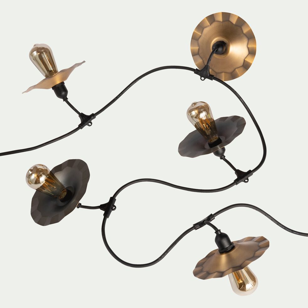 Guirlande lumineuse cuivrée 10 LED L6m-RETRO