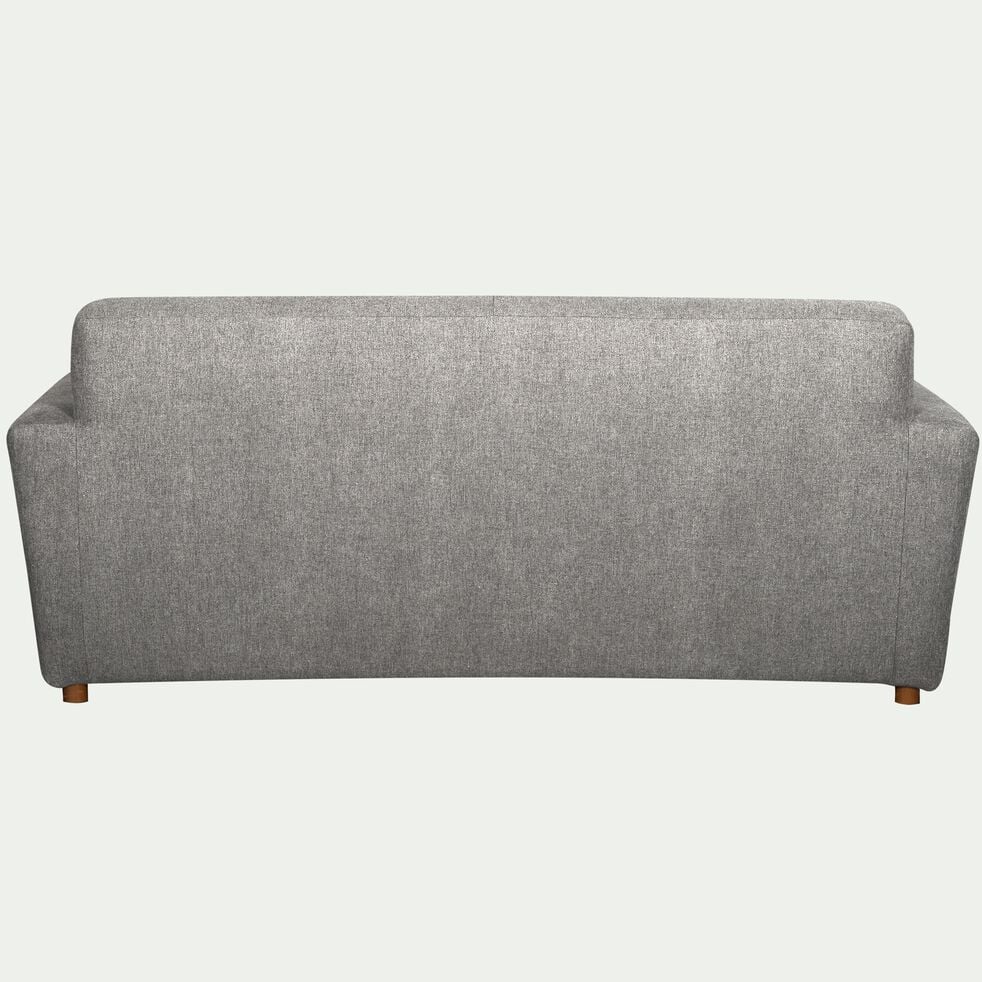 Canapé 3 places fixe en tissu - gris moyen-VICKY