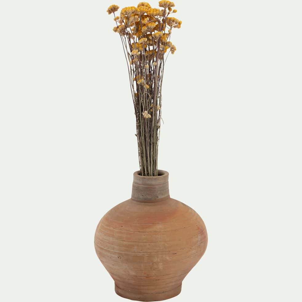 Vase boule en terre cuite H24cm - terracotta-CALADA