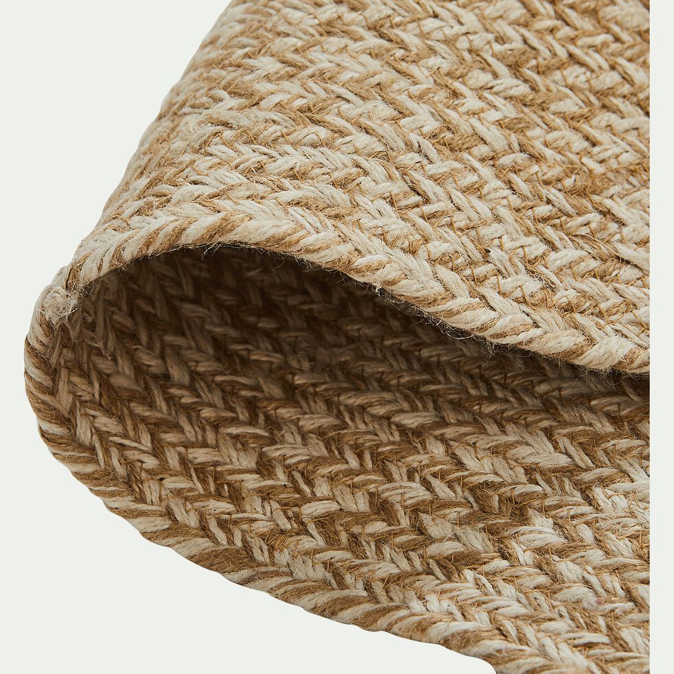 Tapis tress en jute naturel 160x230cm LENGO tapis Tapis tress en jute naturel 160x230cm LENGO tapis