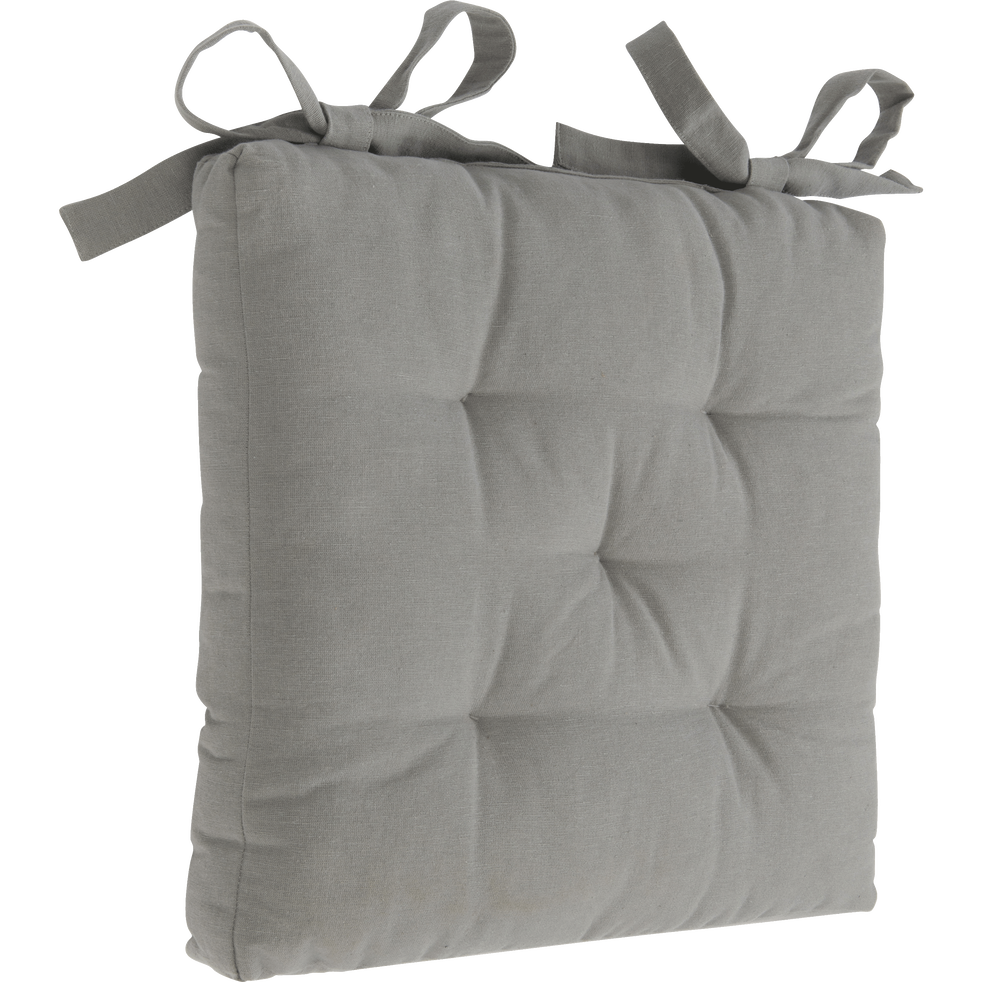 Galette de chaise gris restanque 40x40cm - CALANQUES ...