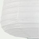Suspension ovale en papier - blanc D27xH32cm-ALOU
