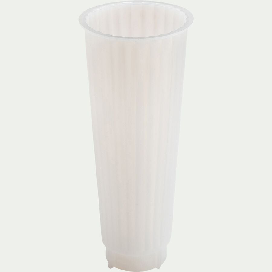 Moule vase H20,5cm en silicone - blanc translucide-UNICRAFT
