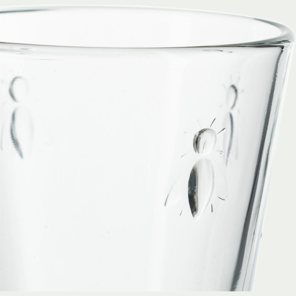 Gobelet en verre pressé 31cl - transparent-ABEILLE