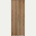 Armoire 2 portes en bois H210cm - bois clair-LUCIAN