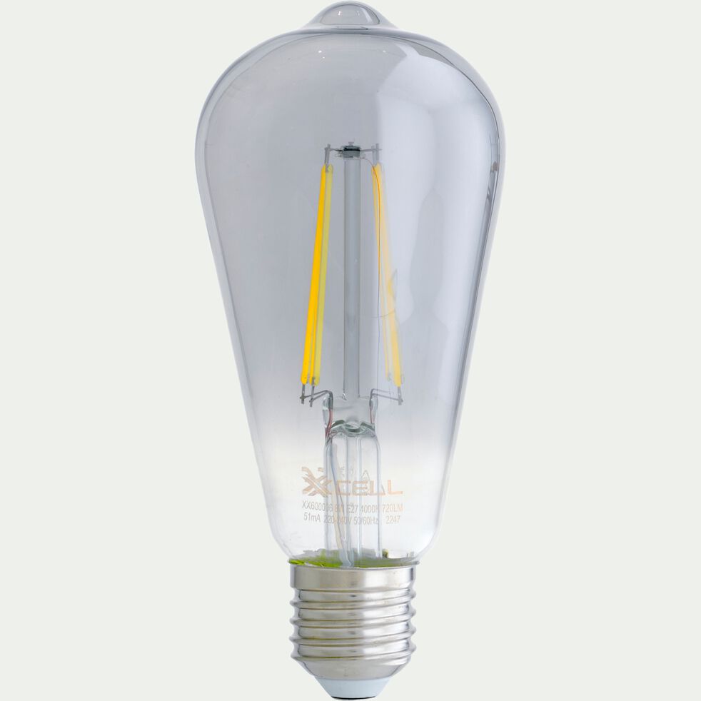 Ampoule poire culot E27 H14cm - gris-EDISON